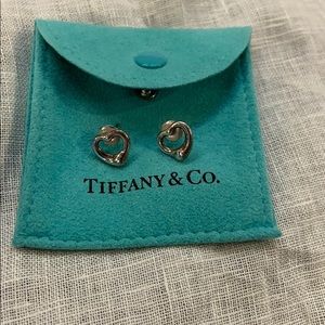Tiffany Elsa Peretti Open Heart Earrings